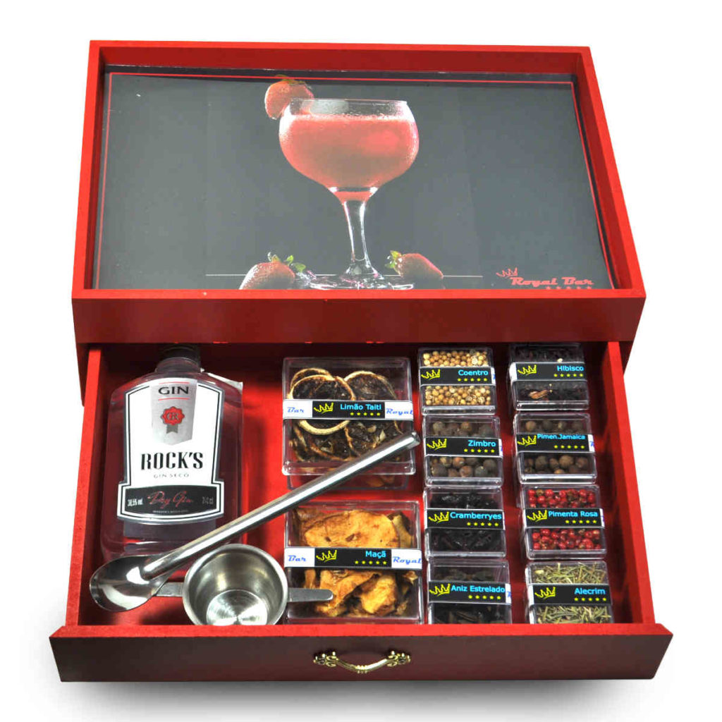 Especiarias Para Gin Tonica Kit Gin Intense Red Passion RoyalBar