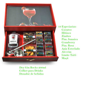 Especiarias para gin tonica – Kit Gin Intense Red Passion
