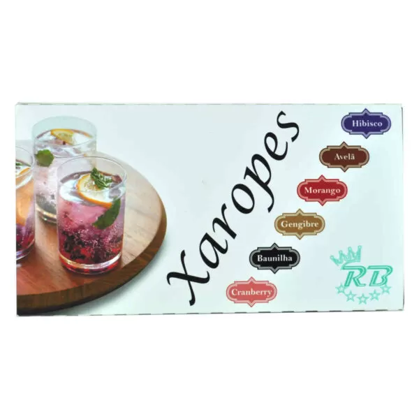 kit 6 mini xaropes para Gin, Gin Tônica, Vodka e sobremesas