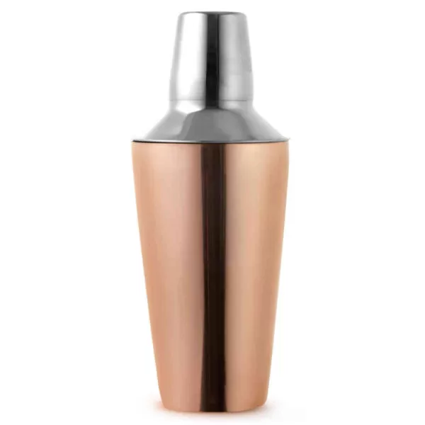 coqueteleira em aço inox bronze